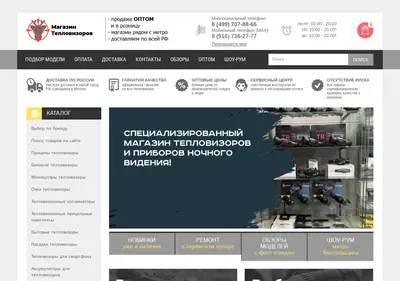 Снимок главной страницы teplovizory.su