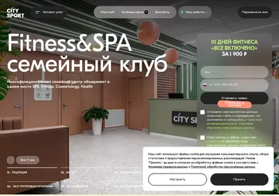 Снимок главной страницы citysportfitness.ru