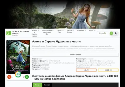 Снимок главной страницы alisa-v-strane-chudesy-lordfilm.ru