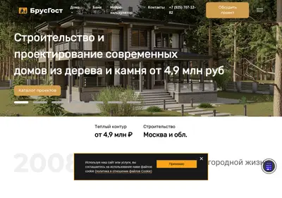 Снимок главной страницы brusgost.ru