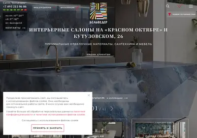 Снимок главной страницы belveder-e.ru