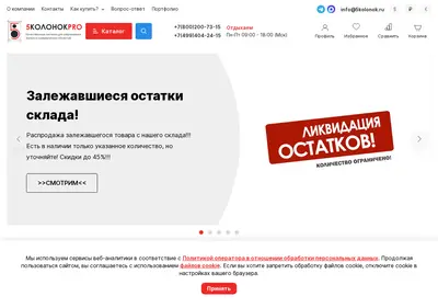 Снимок главной страницы 5kolonok.ru