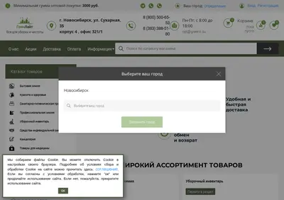 Снимок главной страницы greenli.su