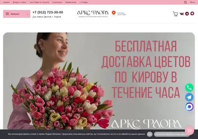 Снимок главной страницы arks-kirov.ru