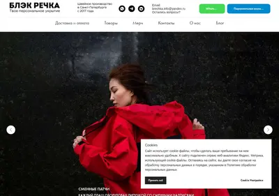 Снимок главной страницы blackrechka.ru