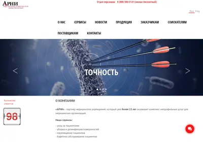 Снимок главной страницы arni-service.ru