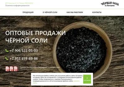 Снимок главной страницы blacksalt-opt.ru