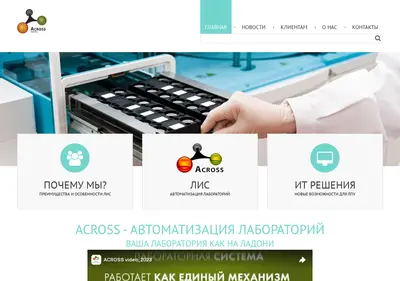 Снимок главной страницы across.ru