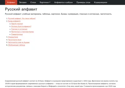 Снимок главной страницы alphabetonline.ru