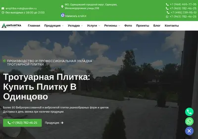Снимок главной страницы amplitka.ru