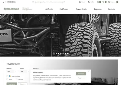 Снимок главной страницы roadcruza.su