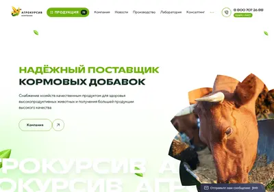 Снимок главной страницы agrokursiv.ru