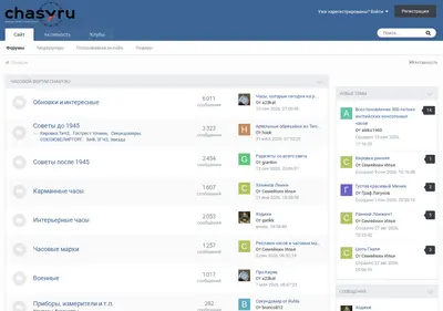 Снимок главной страницы chasy.ru