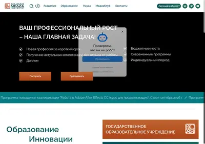 Снимок главной страницы academedia.ru