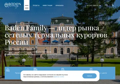 Снимок главной страницы baden-family.ru