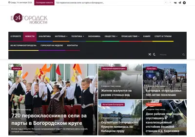 Снимок главной страницы bogorodsk24.ru