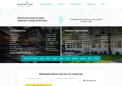 Снимок главной страницы banketnye-zaly-moskva.ru
