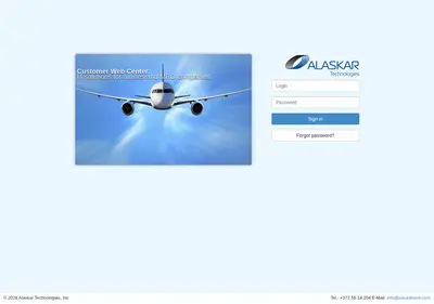 Снимок главной страницы alaskar.ru