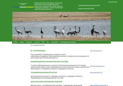 Снимок главной страницы burpriroda.ru