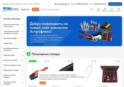 Снимок главной страницы astroflex.ru