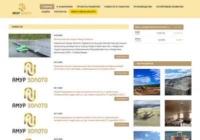 Снимок главной страницы amur-gold.ru