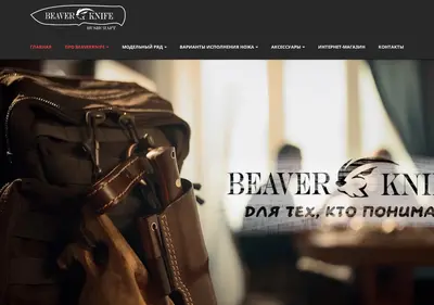 Снимок главной страницы beaverknife.ru