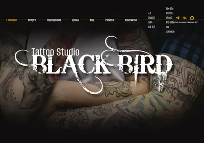 Снимок главной страницы blackbird-dn.ru