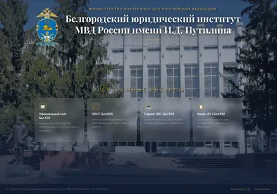 Снимок главной страницы beluimvd.ru