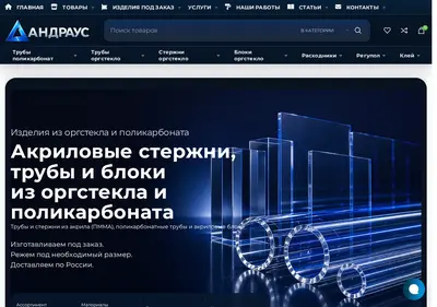 Снимок главной страницы andraus.ru