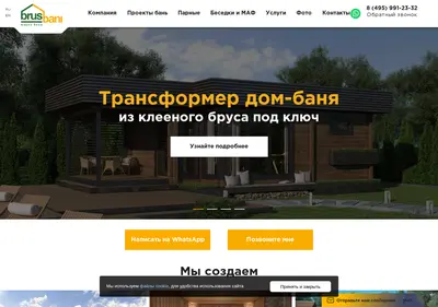 Снимок главной страницы brusbani.ru