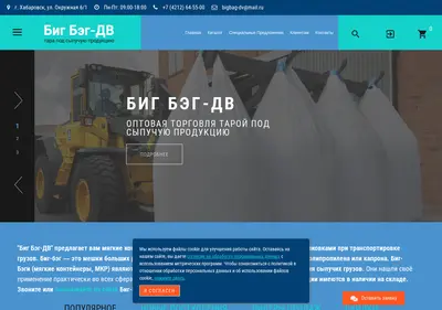 Снимок главной страницы bigbag-dv.ru