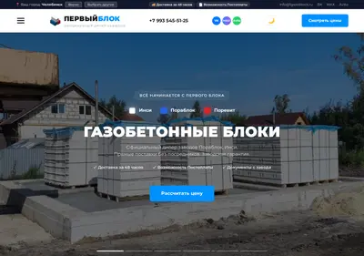 Снимок главной страницы 1gazoblock.ru