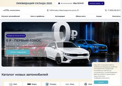 Снимок главной страницы anycar-cheb.ru
