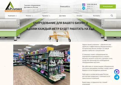 Снимок главной страницы arlian.ru