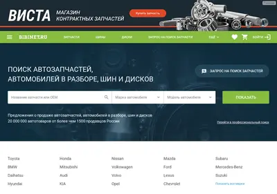 Снимок главной страницы bibinet.ru