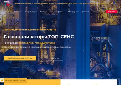 Снимок главной страницы topsense.su