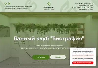Снимок главной страницы biografia72.ru