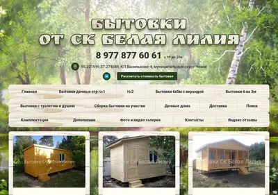 Снимок главной страницы bitovkililia.ru