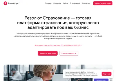 Снимок главной страницы avinfors.ru