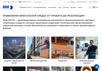 Снимок главной страницы bsd-group.ru