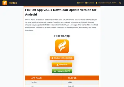 Снимок главной страницы flixfox.su