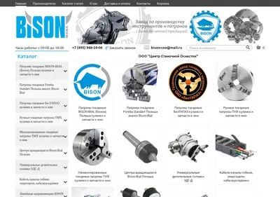 Снимок главной страницы bison-cso.ru