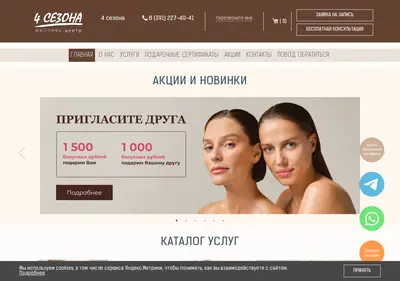 Снимок главной страницы 4-seasons.ru