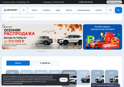 Снимок главной страницы avtoport-rostov.ru
