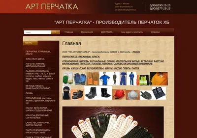 Снимок главной страницы art-perchatka.ru