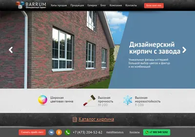Снимок главной страницы barrum.ru