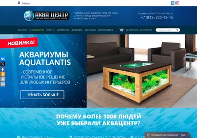 Снимок главной страницы aqua-kazan.ru