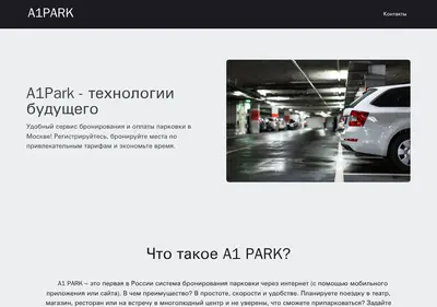 Снимок главной страницы a1parking.ru