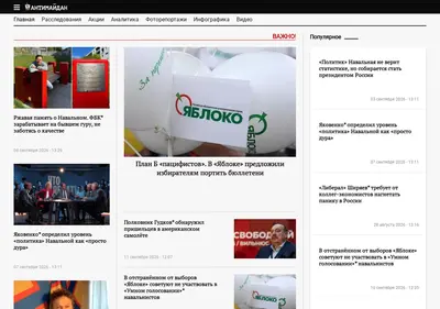 Снимок главной страницы antimaidan.ru