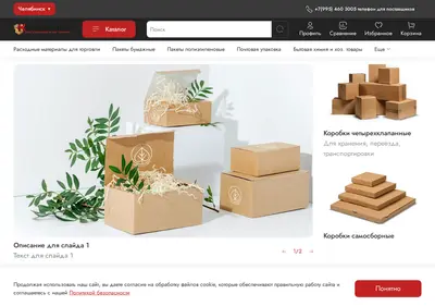 Снимок главной страницы 1001box.ru